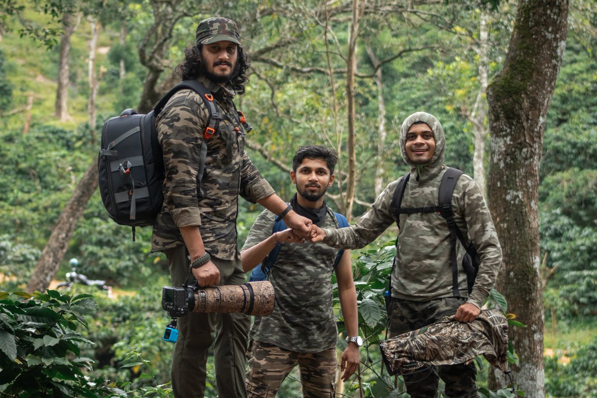 HARI4665's tweet photo. A Team is not a group of people who work together, A Team is a group of people who trust each other.
With @avinashpc6  and @HarshithDevdhar  at Nelliyampathy Forest Range.

#kerala #wildlife #wildlifephotography https://t.co/pftv0Av34I