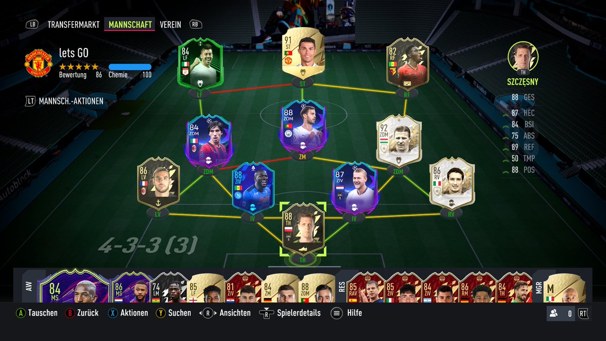 LucasSchuffenh1's tweet photo. #FIFA22XboxOne #XboxShare #sheeshteam Hey Yaya und Community. Alles im Team ist Tauschbar. Das Budget beträgt ungefähr 1 mio. Spiele ingame 4-4-2. Danke im Voraus https://t.co/X7rYpjZzwC