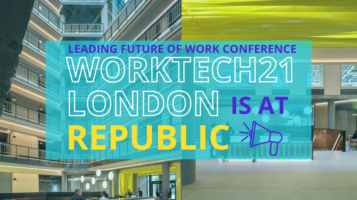 #WORKTECH21London comes to Republic on 16 &amp; 17 Nov! 

Join Industry leaders including <a href="/robert_wols/">Robert Wolstenholme</a>, @annieauerbach, <a href="/danielsusskind/">Daniel Susskind</a> &amp; Sir John Sorrell to explore the future of work and the workplace. 

#futureofwork #office #workplace #London 

Tickets: worktechevents.com/events/worktec…