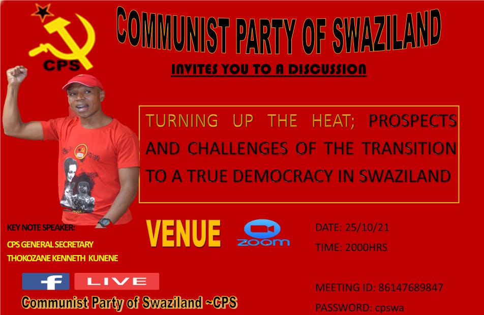 CPSwaziland's tweet photo. #DemocracyNow #MswatiMustFall #RepublicNow https://t.co/Q4DLkXl0Df