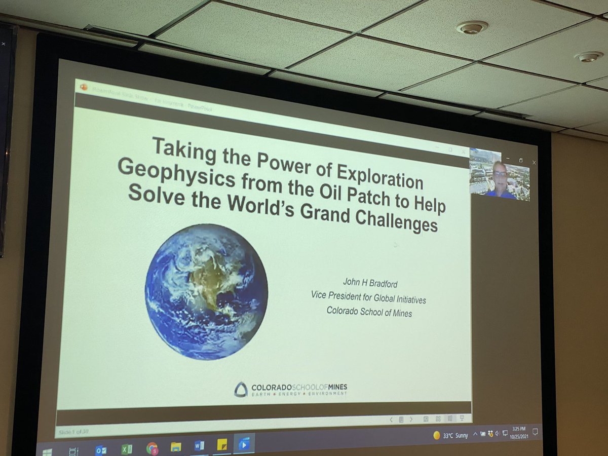 GeophysicsWebb's tweet photo. @SEG_NSGeo @SegGravMag   Starting the Sixth International Cong on engineering geophysics - remote site in Johannesburg!  SEG going global!! https://t.co/t4co0xwrhg