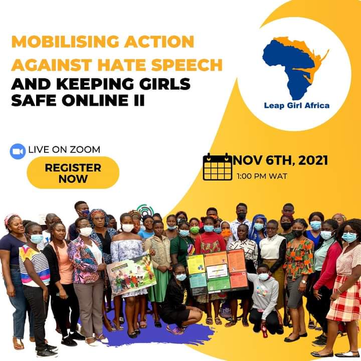 LeapGirlAfrica's tweet photo. Our first session to combat #hatespeech was a huge success. Our goal is to train 200 youths. So far, we have trained 50. Register today for this online session, open to youths across Sub-Saharan Africa.
https://t.co/Yc9lHmOHsM
#gbvfreecommunity #LGAmentoring #hatefreecommunity https://t.co/1Dy5Da4WxC