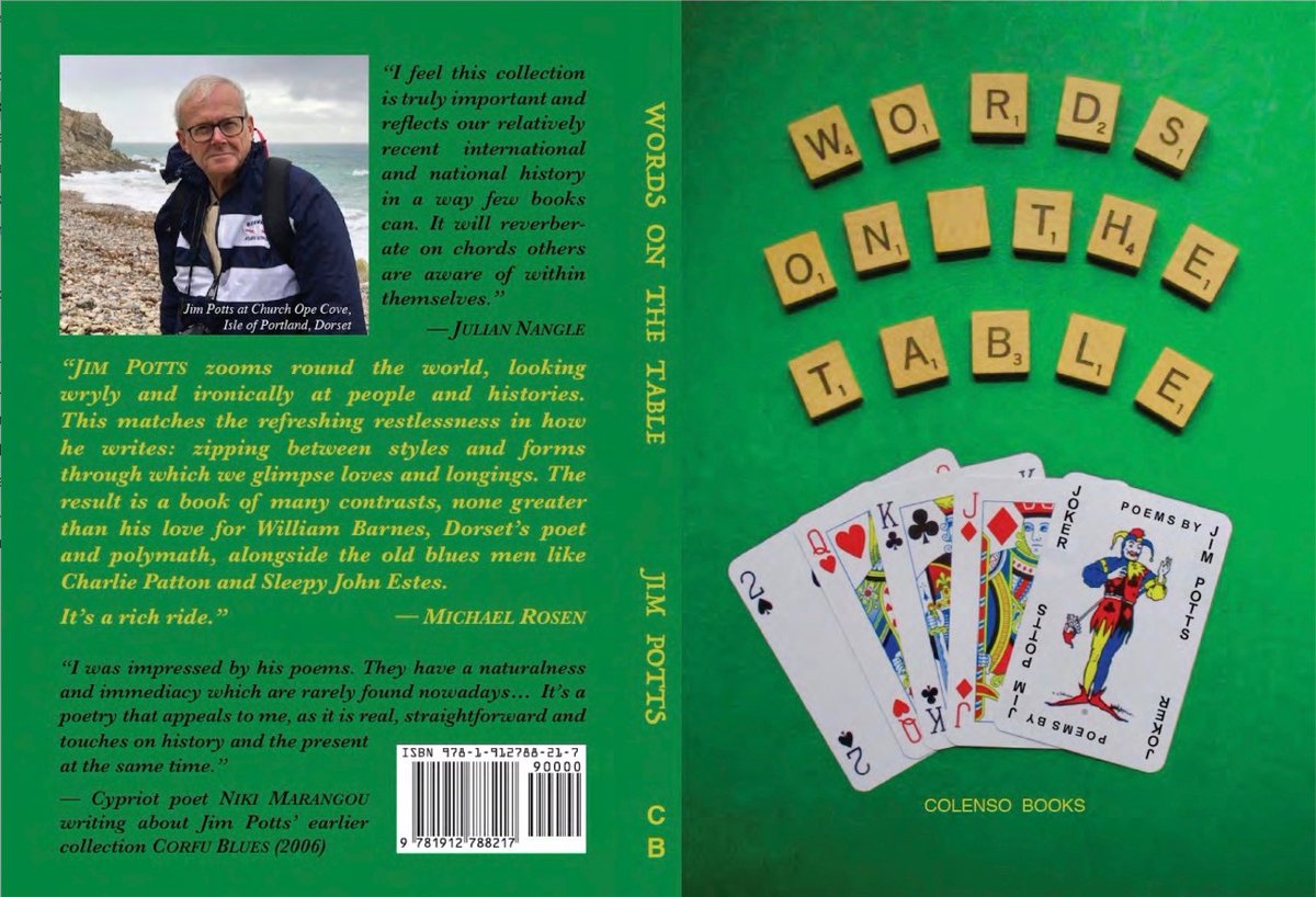 DorsetWriter's tweet photo. #JimPotts #NewBook #AdvanceNotice #PreOrder #WordsOnTheTable #ColensoBooks @DurrellSociety @CorfuArts @BarnesSociety @hardysociety @byron_society @ByronSociety
WORDS ON THE TABLE - laying my cards on the table!
Watch this space for a special pre-order offer for my new book! https://t.co/yFceqt5Xrr