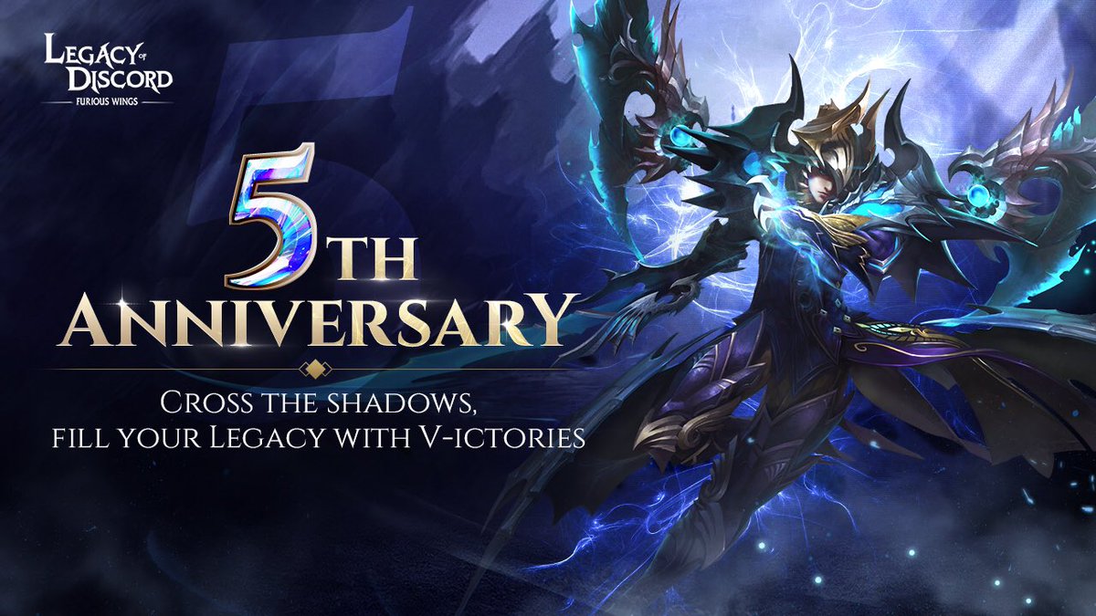 #5thAnnniversary 
Cross the shadows, fill your Legacy with V-ictories！
Configure activated Shadows to share the damage you receive.
----------
Play LoD NoW → tinyurl.com/LoD-play
Mobile GTarcade Shop→ bit.ly/GTA-Shop