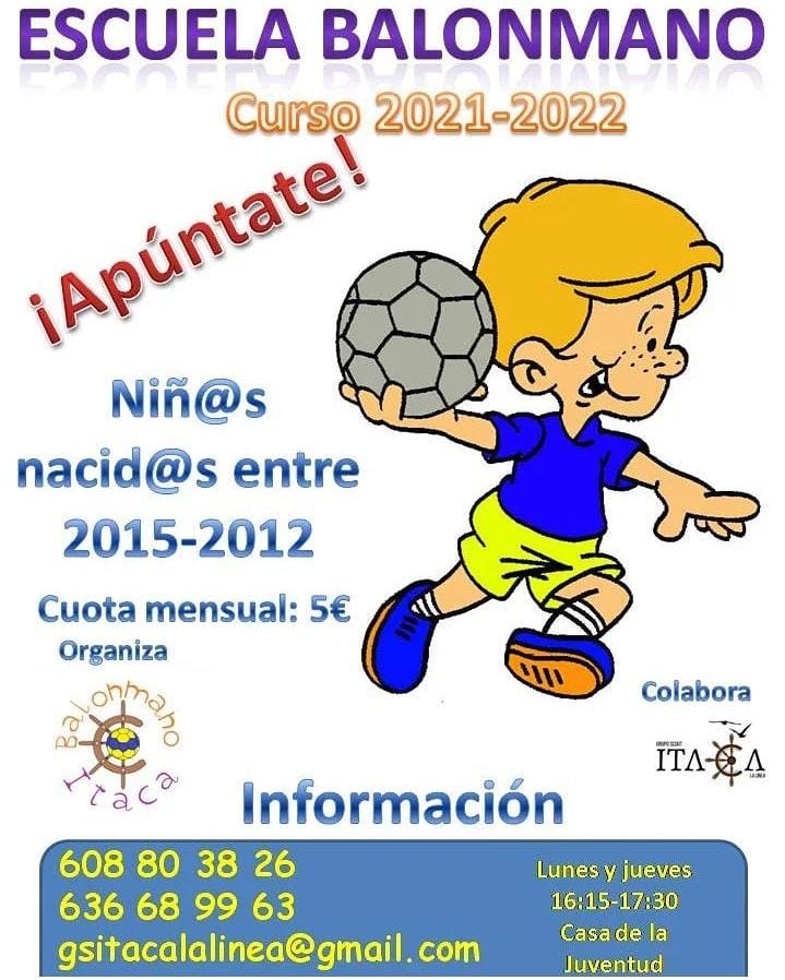 ItacaScout's tweet photo. Comenzamos el jueves 4 de noviembre. No puedes perderte nuestra #EscueladeBalonmano
Ayúdanos a arrancar @Ayto_LaLinea #RT https://t.co/A3in4ivCst