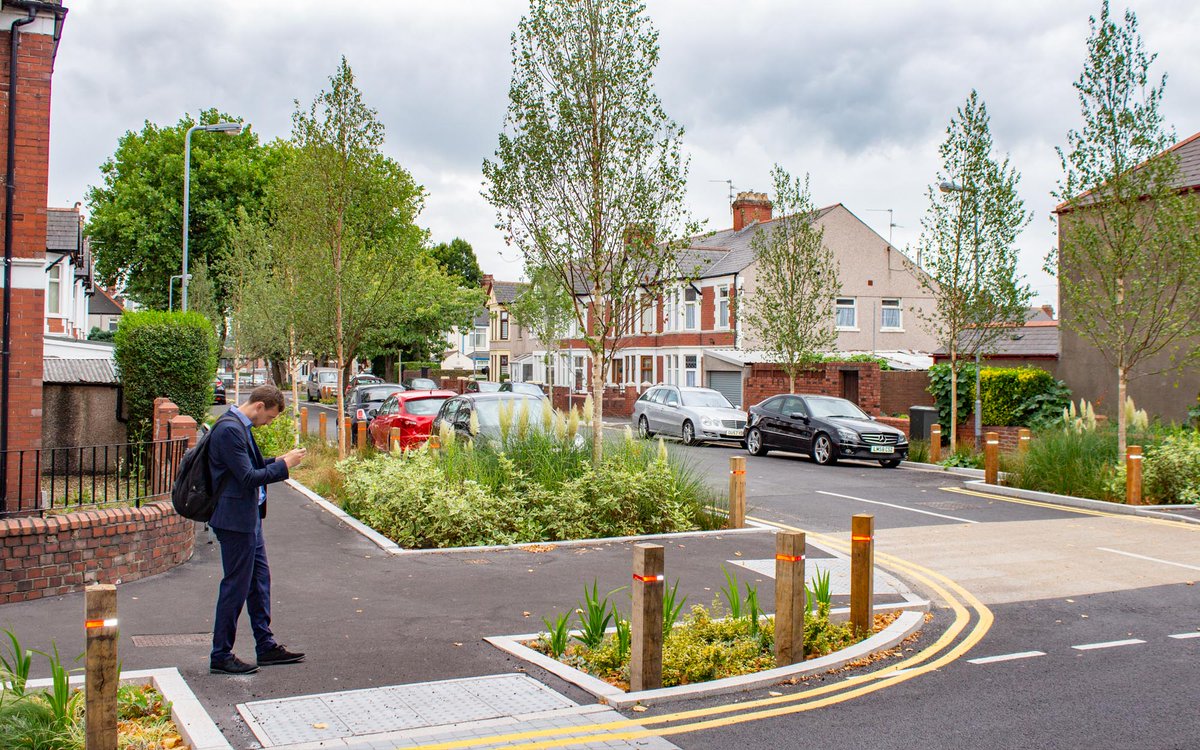 Check out Greener Grangetown - a partnership between <a href="/DwrCymru/">Welsh Water</a> <a href="/cardiffcouncil/">Cardiff Council</a> and <a href="/NatResWales/">Cyfoeth Naturiol Cymru | Natural Resources Wales</a> . It's inspiring - beautifying the urban realm, creating habitat and keeping water out of our combined sewage network 20/25 (photo credit <a href="/GreenBlueUrban/">GreenBlue Urban</a>)