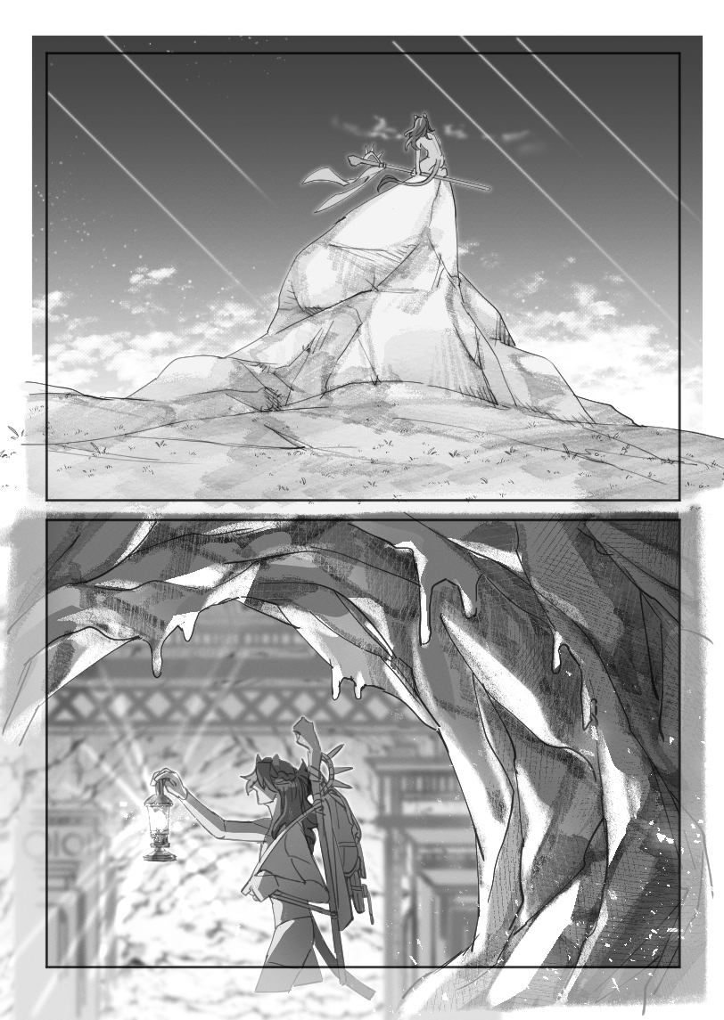 レオナ探検記録(1/2)
※多大な捏造
※ラフのため素体で描いています(全裸じゃない)
※以前描いた成人の儀の派生です 