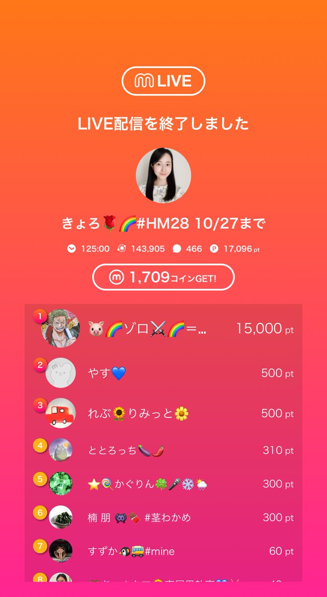 kyoro_or's tweet photo. 🎥:きょろ🌹🌈#HM28 10/27までのライブ配信
今日のミクチャライブ
見に来てくれてありがとう!
次の配信もぜひ来てね! https://t.co/kw2Ab5hwcu https://t.co/TyW6y7JEvw