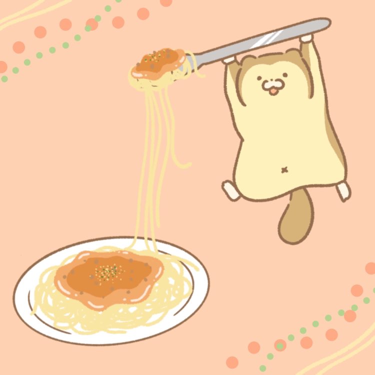 ぐりり 世界パスタデー イラスト ゆるイラスト 食べ物イラスト イラスト好きさんと繋がりたい お絵描き ごはんイラスト ももんが ミートソース スパゲッティ パスタの日 T Co N86twxrgmf Twitter