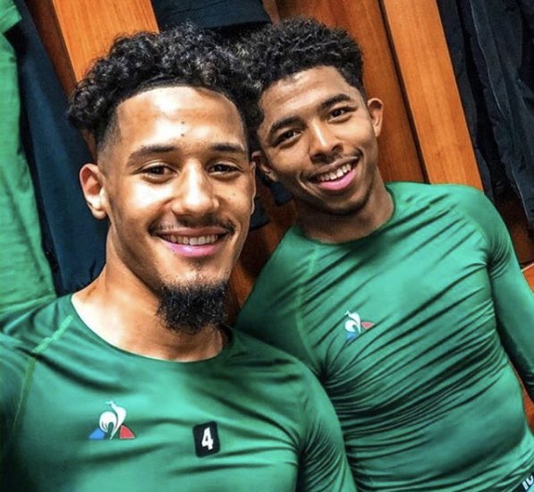 Aouchiste's tweet photo. Les gens comprennent enfin pour Saliba x Fofana. Ça nous traitait de fou quand on disait que c’était la future charnière de l’Équipe de France, désormais on peut affirmer sereinement qu’on ne s’était pas trompé https://t.co/othT6dF62R