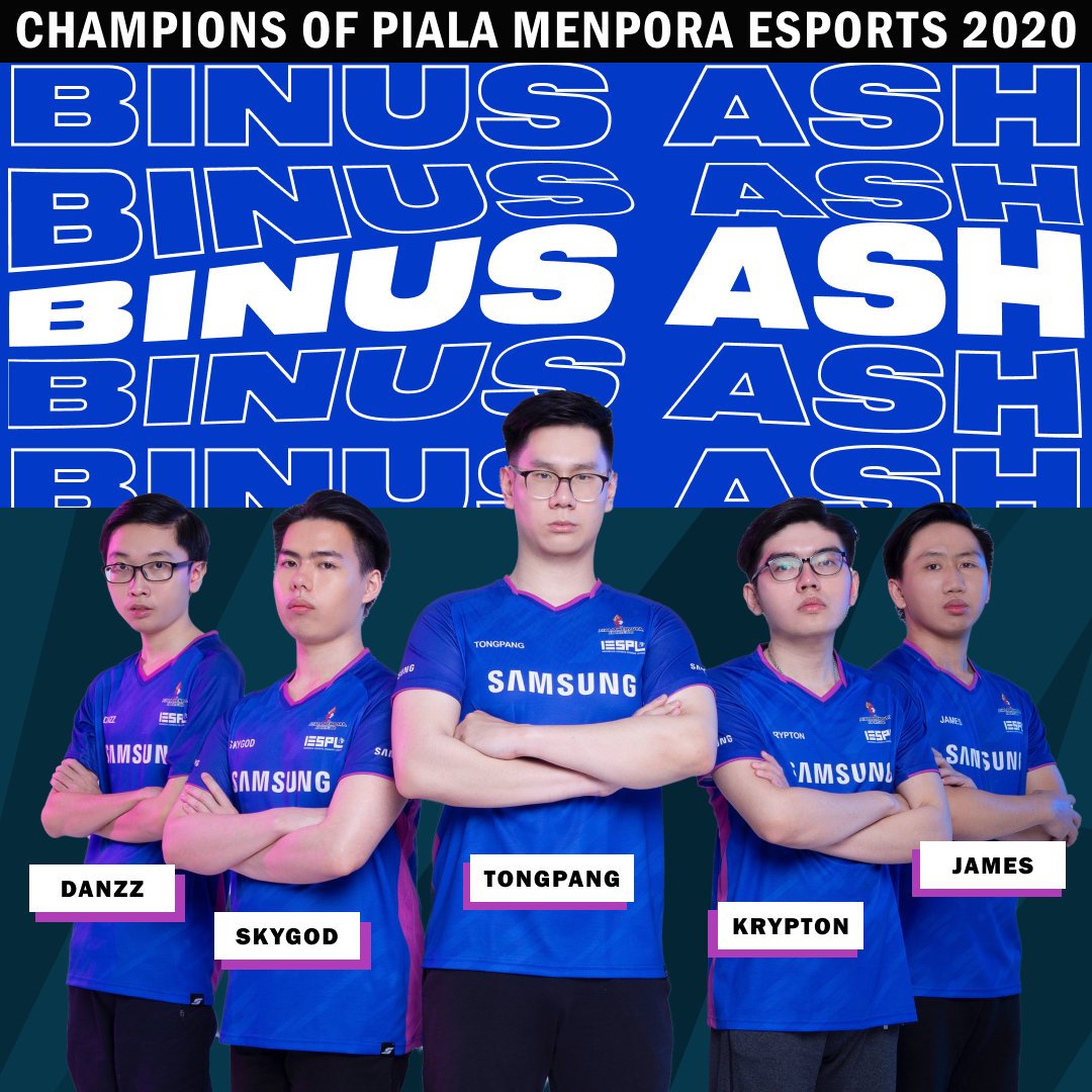 Will Binus ASH 🇮🇩 be the first-ever #CCML Season 1 Champion? Season 1 starts 13/11/2021! 🏆

Binus ASH finished in an impressive 2nd place in the global qualifiers, and will be looking to do Indonesia proud as they fight for the crown.

twitch.tv/cyberathletetv 💥