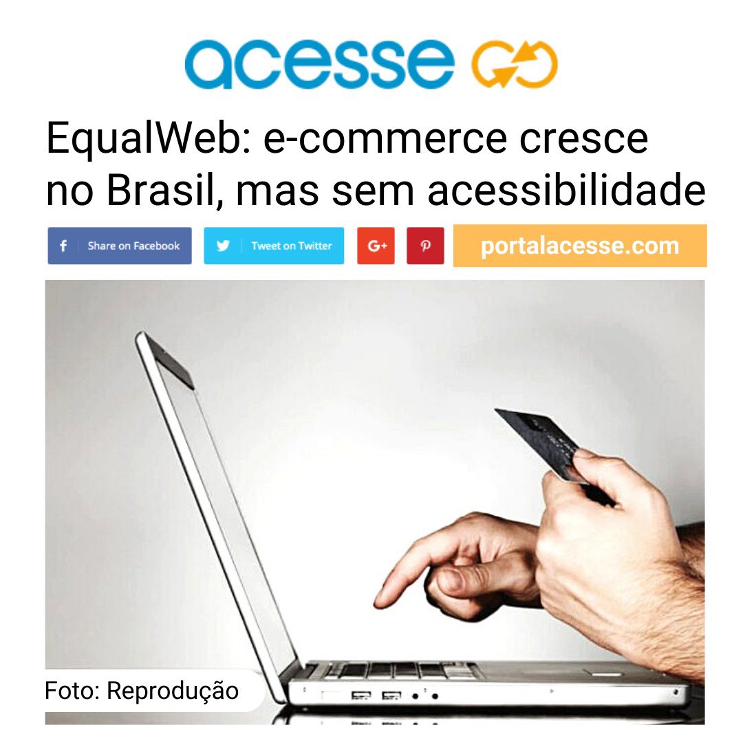 portalacesse's tweet photo. Nesta semana a equipe da #EqualWeb fala sobre a falta de #acessibilidade no comércio eletrônico.
Confira no: https://t.co/MYnMGhkORg
#postacessivel #pratodosverem #equalwebbrasil #pessoascomdeficiencia #inclusaodigital #acessibilidadedigital #tecnologiaassistiva #libras https://t.co/tKzxKicVH6