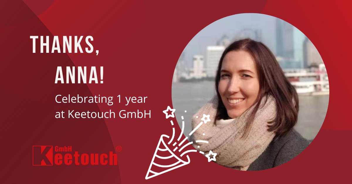 KeetouchGmbH's tweet photo. Today is one year since @StemSlav became a part of #Keetouch team! Anna proved to be highly motivated and responsible marketing manager. Congratulations, Anna 🎉 Help us celebrate this date by writing warm wishes for Anna in the comment section 🥳🥳🥳 https://t.co/gzBMaZqUWa