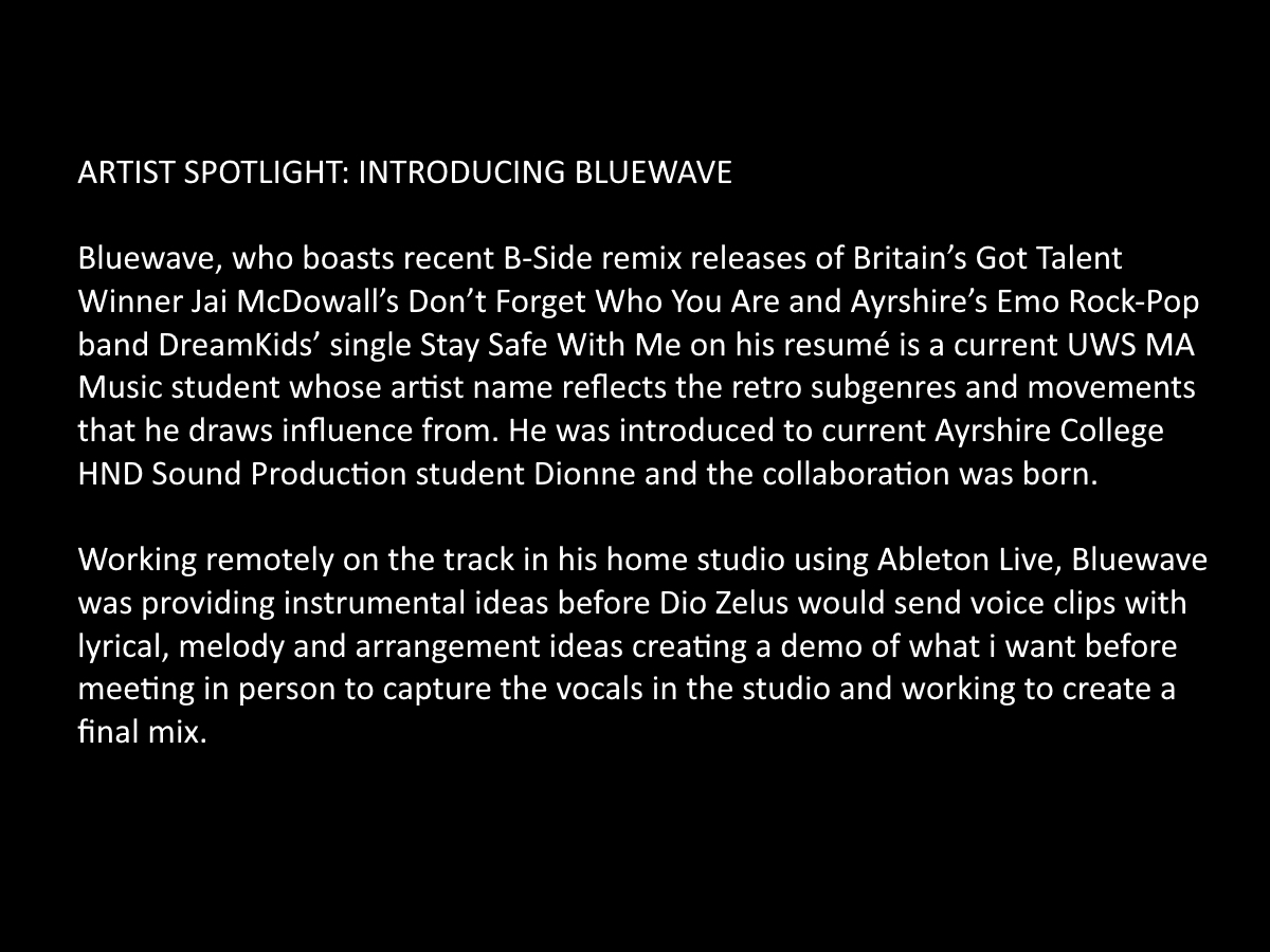 ARTIST SPOTLIGHT: INTRODUCING <a href="/bluewavemusic95/">Bluewave</a> 

'what i want', by <a href="/bluewavemusic95/">Bluewave</a> &amp; <a href="/diozelus/">𝑫𝒊𝒐 𝒁𝒆𝒍𝒖𝒔</a> out 5th November via STR🌞🐢💿