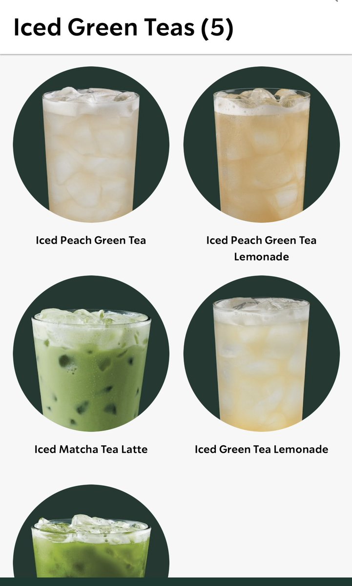 GayleRas's tweet photo. Hey @StarbucksCare  why did regular iced green tea disappear from the #StarbucksApp after the recent update? https://t.co/YYVrmqyiu1