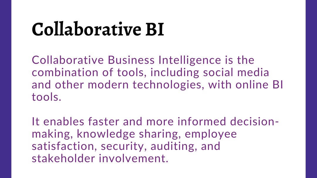 bpbonline's tweet photo. 🔖 Word of the Week

👉 Collaborative BI

#BPBOnline #wordoftheweek #BI #BusinessIntelligence #CollaborativeBI #Datascience #analyst https://t.co/SkrfJZvBy5