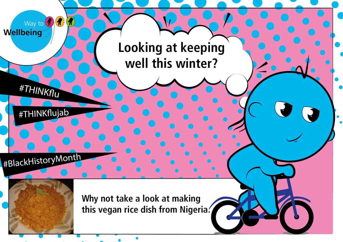 DCHStrust's tweet photo. Looking at keeping well this winter, why not take a look at making this #vegan rice dish from Nigeria: https://t.co/0cTpnZei1X #BlackHistoryMonth #ThinkFlu #wellbeing https://t.co/fBUkmHMmSy