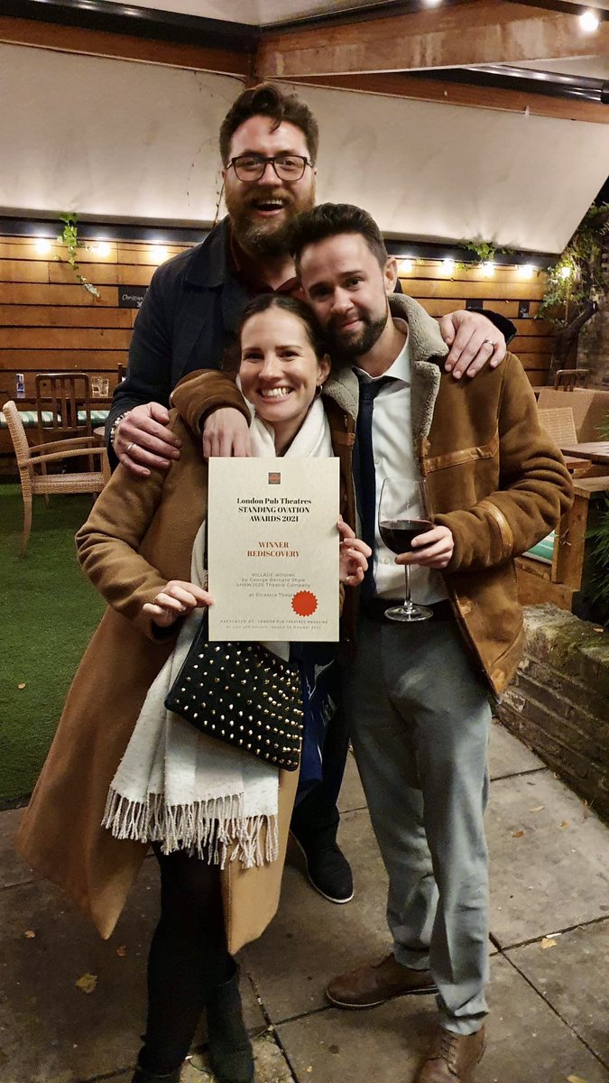 Thank you to these two; amazingly talented, wonderfully funny &amp; a pleasure to work with every moment of process! I feel incredibly lucky  <a href="/Jonas_Cemm/">Jonas Cemm</a> <a href="/joesargent87/">Joe Sargent</a> love you loves x
#LPTAwards2021 <a href="/SHAW_2020/">SHAW2020 Theatre Company</a> <a href="/pubtheatres1/">LondonPubTheatres</a>