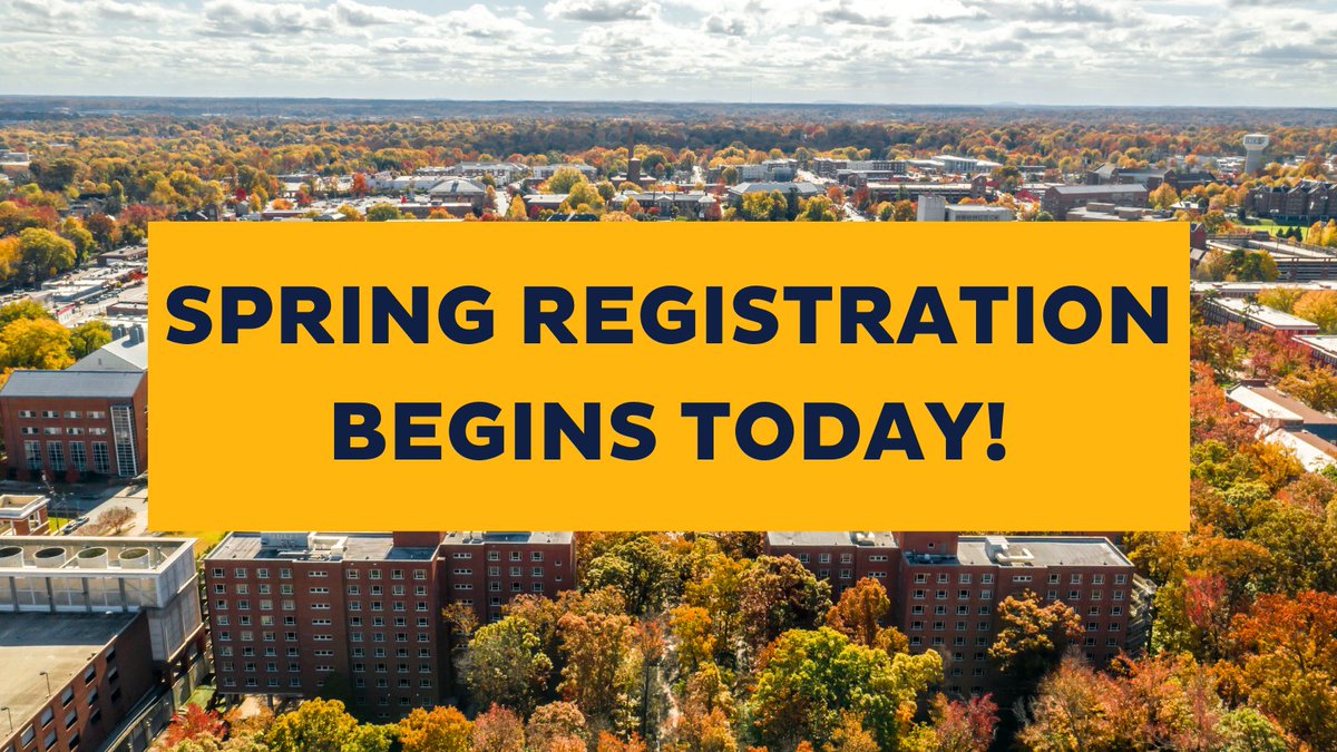 UNCGyfy's tweet photo. Today is the first day that students can register for their spring semester courses. Check UNCGenie to see what day and time you are assigned to register for spring classes. If you have any questions make sure you are reaching out to your advisor. @UNCGSuccess https://t.co/cok2up8hBH