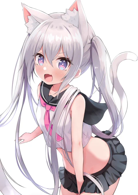 シロケモツンデレちゃん #今年も残りわずかなので今年一番伸びた絵を貼る見た絵描きさんも強制でやる 