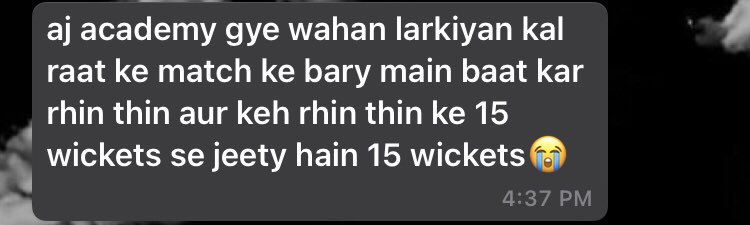xbaelal's tweet photo. nothing just girls talking about cricket https://t.co/OYAECrPBts