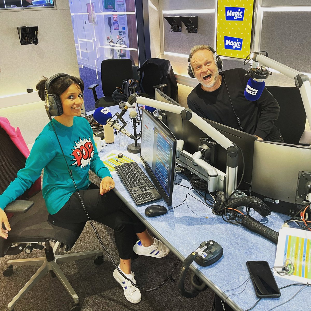 🎙 Well that was fun…shall we do it all again tomorrow morning <a href="/nicksnaith/">Nick Snaith</a>? 

#MagicBreakfast #presenters #cohosts #radiosupplyteachers #halfterm #parentsoftheyear #setthealarm #earlybirds

instagram.com/p/CVc2kt7MdW3/…