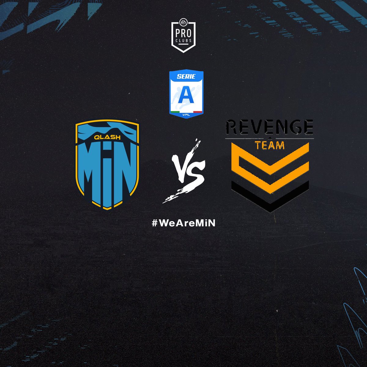 📌MATCHDAY

🏆<a href="/VPG_Italy/">VPG Italy</a> - #SerieB
5ª Giornata
⌚️22:20
🏠🆚@Virtual_Lions

—

🏆<a href="/VPLItaly/">VPL Italy 🇮🇹</a> Preseason
Girone 2 - 1ª Giornata
⌚️22:50
🏠🆚@Revenge__Team

#WeAreMiN

<a href="/TeamQLASH/">not QLASH</a>🐉

#WeAreQLASH #ProClubItalia