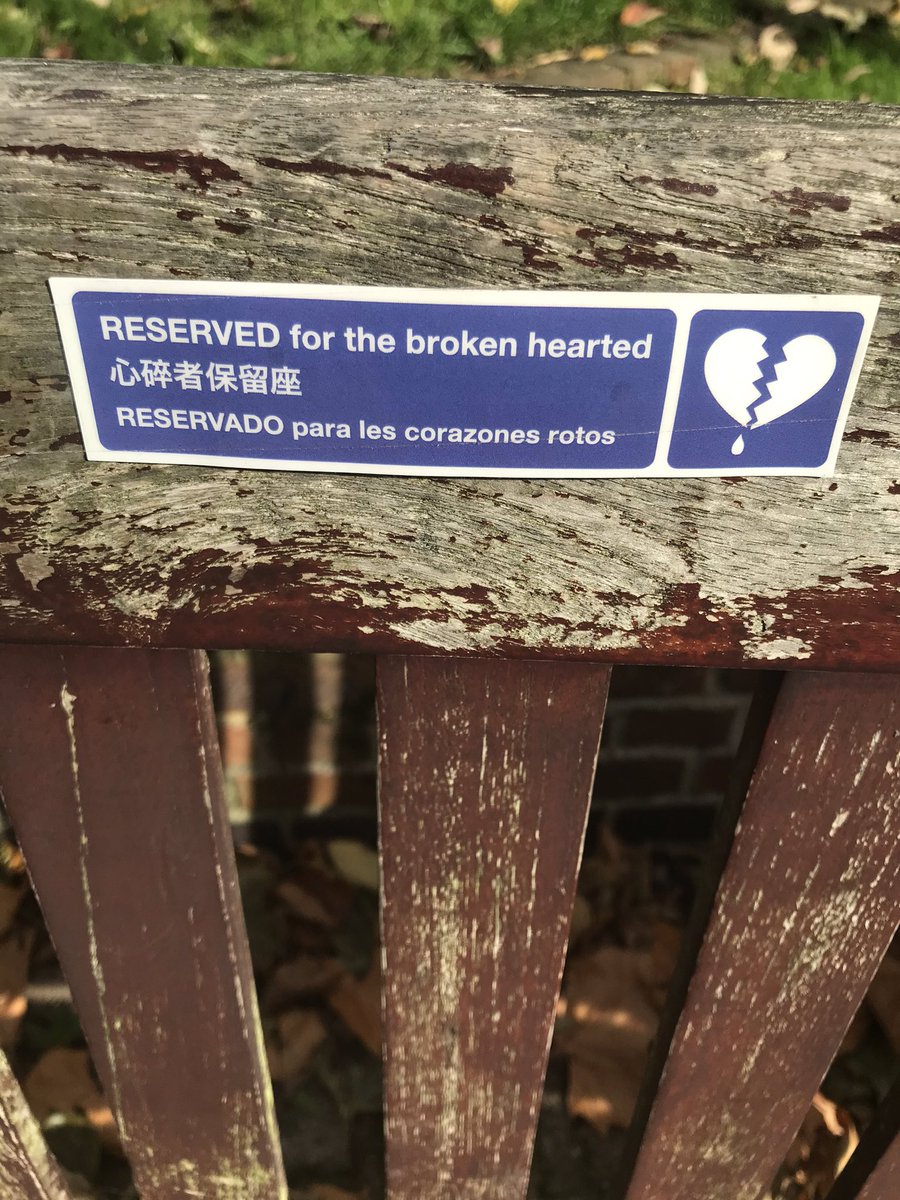FG_Tracey's tweet photo. New bench signage in @MaygrovePeaceP1 💔💔💔@LifeInKilburn @NW6Community https://t.co/MZkdVcgcvL
