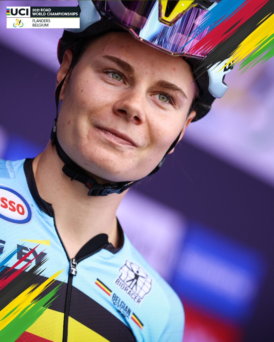 flanders2021's tweet photo. Almost 1️⃣ month after our #Flanders2021 races, 7 of our contestants crowned themselves as a brand new world champion on the Tissot UCI Track Cycling World Championships! 🤩🌈 Congrats! 🙌🏼 https://t.co/iR3Jfmfw9a