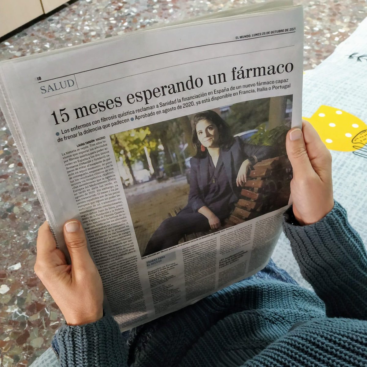 Gracias, <a href="/elmundoes/">EL MUNDO</a> <a href="/Lauratardon/">Laura</a>, por darnos voz. Todos en la <a href="/FEFQ_CFspain/">Fed. Esp. Fibrosis Quística</a> estamos disfrutando mucho leyendo este gran reportaje que explica perfectamente por qué no podemos esperar para tener acceso a #KaftrioFQYa.
No te lo pierdas 👉elmundo.es/ciencia-y-salu…