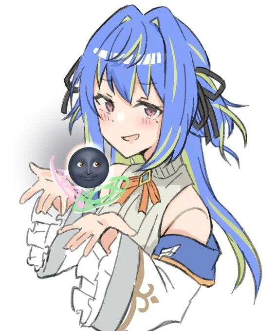 この絵文字怖すぎんか?
 #涼海ネモ初配信 