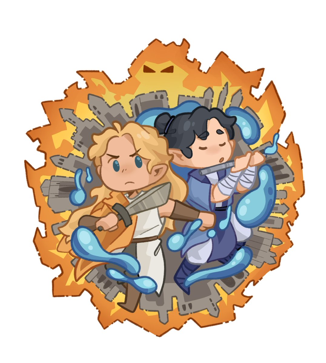 tnerdyalchemist's tweet photo. New Sticker for you Simarillion fans! Based on the Fall of Gondolin with Glorfindel and Ecthelion 👀
https://t.co/NygFiciVTA
#glorfindel #ecthelion #lotr #LordOfTheRings #Silmarillion #fallofgondolin https://t.co/OKwzdIljPB