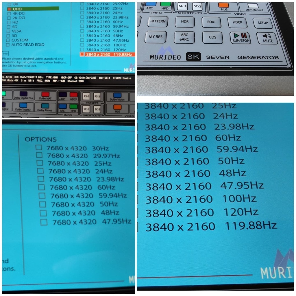 ChromaPureUK's tweet photo. We are HDMI2.1, 8K and 4K120 ready with our new pattern generator....

Just in time for our testing an @epsonuk LS12000B tomorrow

#murideo #8k #patterngenerator #hdmi2.1#fasterframerate #4k120fps https://t.co/ssHJ4kTeox https://t.co/kR8iGe9ZmK