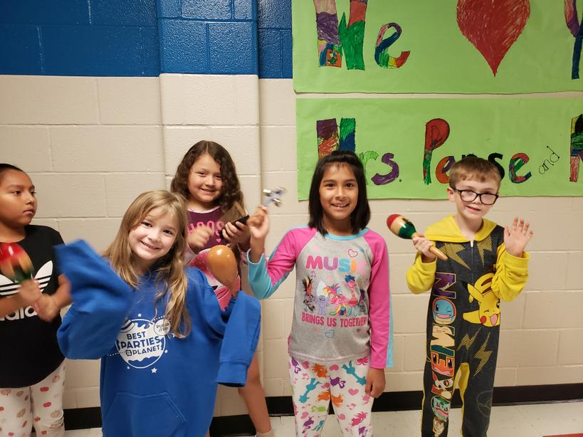 Great day at Davis. Pajama day and celebrating our principals! <a href="/RoyseCityISD/">Royse City ISD</a> <a href="/DavisElemRCISD/">DavisElemRCISD</a> <a href="/rcisdfinearts/">Royse City ISD Fine Arts</a>