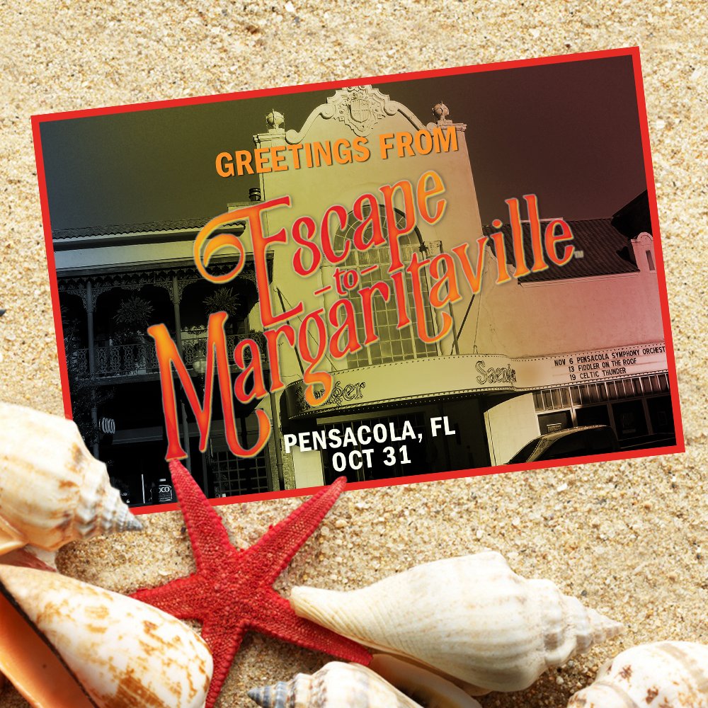 Come spend your Halloween in Margaritaville, we'll be at the @SaengerTheatre in Pensacola, FL!