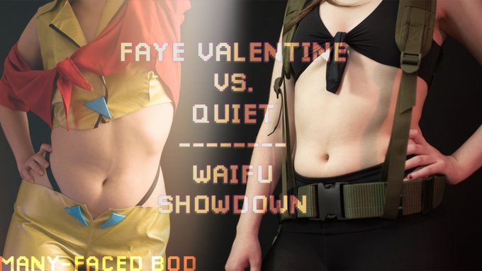 Alright, folks. We're asking the hard questions here. You only get to choose one. Faye Valentine vs.<a href="/tag/cosplay"class="tags"><span>#cosplay</span></a><a href="/tag/quiet"class="tags"><span>#quiet</span></a><a href="/tag/fayevalentine"class="tags"><span>#fayevalentine</span></a><a href="/tag/waifu"class="tags"><span>#waifu</span></a><a href="/tag/waifus"class="tags"><span>#waifus</span></a>