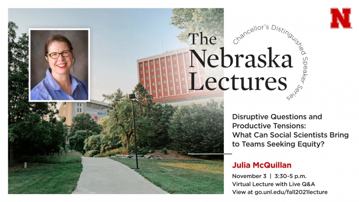 UNLresearch's tweet photo. The next Nebraska Lecture will be held Nov. 3 from 3:30-5 p.m. during #ResearchDays and will feature Julia McQuillan, Willa Cather Professor of Sociology. Register for her Zoom talk and live Q&A at: https://t.co/FUp7Cx8t6c
@JMcQuill13 @UNLSOC #neblecture https://t.co/sl53mrUNgh