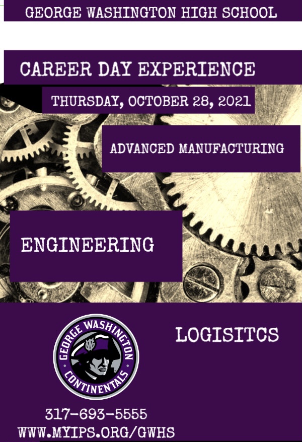 GWContinentals's tweet photo. This Thursday, @GWContinentals will host the 4th Annual George Washington HS Career Day‼️ Thank you to our volunteer guest speakers and mock interviewers. Exposure is 🔑. #CTE #AdvancedMan #BusinessFinance #InformationTechnology 

🟣Diversity 
⚪️OPPORTUNITY 
🟣Achievement https://t.co/ooLzfRP4K5