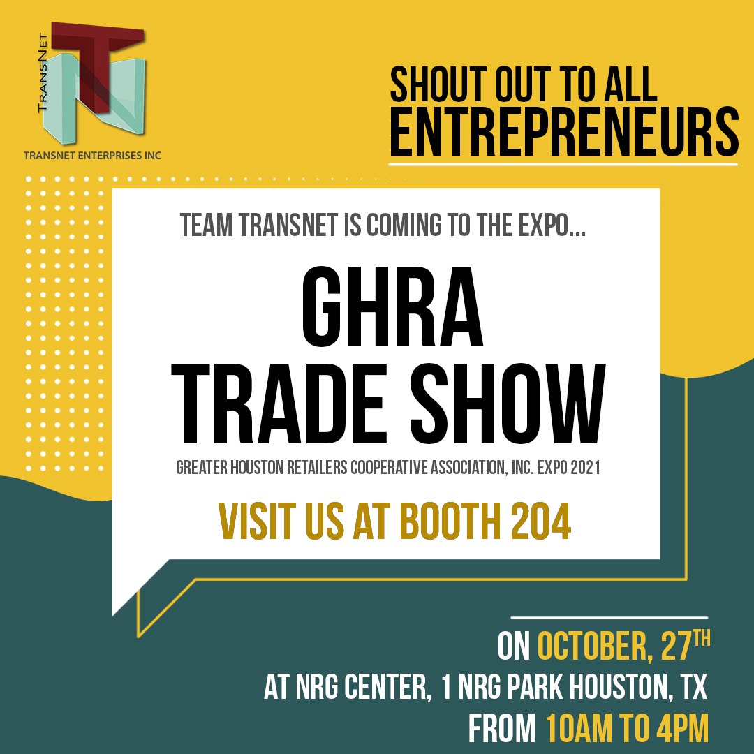 TransNet_Ent's tweet image. Join us at the GHRA Expo 2021.

On October 27th from 10am to 4pm at NRG Center, Houston TX

Visit us at Booth #204

#TransNet #CreditCardProcessing #PaymentSolution #PaymentProcessing #TradeShow #Expo2021 #Texas #HoustonTX #GHRA #NRGCenter