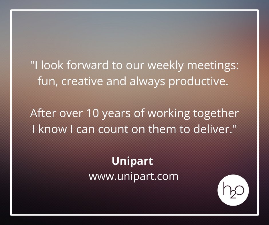 h2osays's tweet image. One of our key philosophies here at h2o is building long-term partnerships with our clients, allowing us to build a deep insight that informs intelligent creative to delivers results.