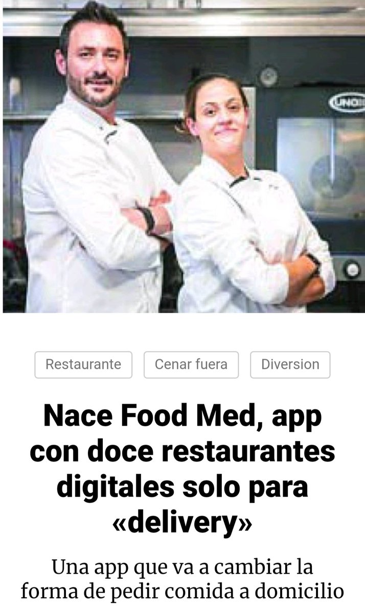 FoodmedDelivery's tweet photo. FOOD MED un nuevo proyecto de restauracion digital @icwholding 
@EconomiaLr
@larazon_es
#gastronomia
#food 
#starups
#proyecto 
#restauracion
#gourmetfood 
#negocio
#inversion
#restaurantedigital
#Mediterranean https://t.co/hVu8Mf0xbH