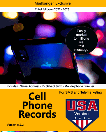 NEW! 2022 USA 50 million Cellphone package:

50 million mobiles leads for direct marketing! Kickstart your campaign with millions of potential customers at your fingertips  #marketing #advertising #telemarketing #directmarketing #leadgeneration 

mailbanger.com/2022-usa-50-mi…