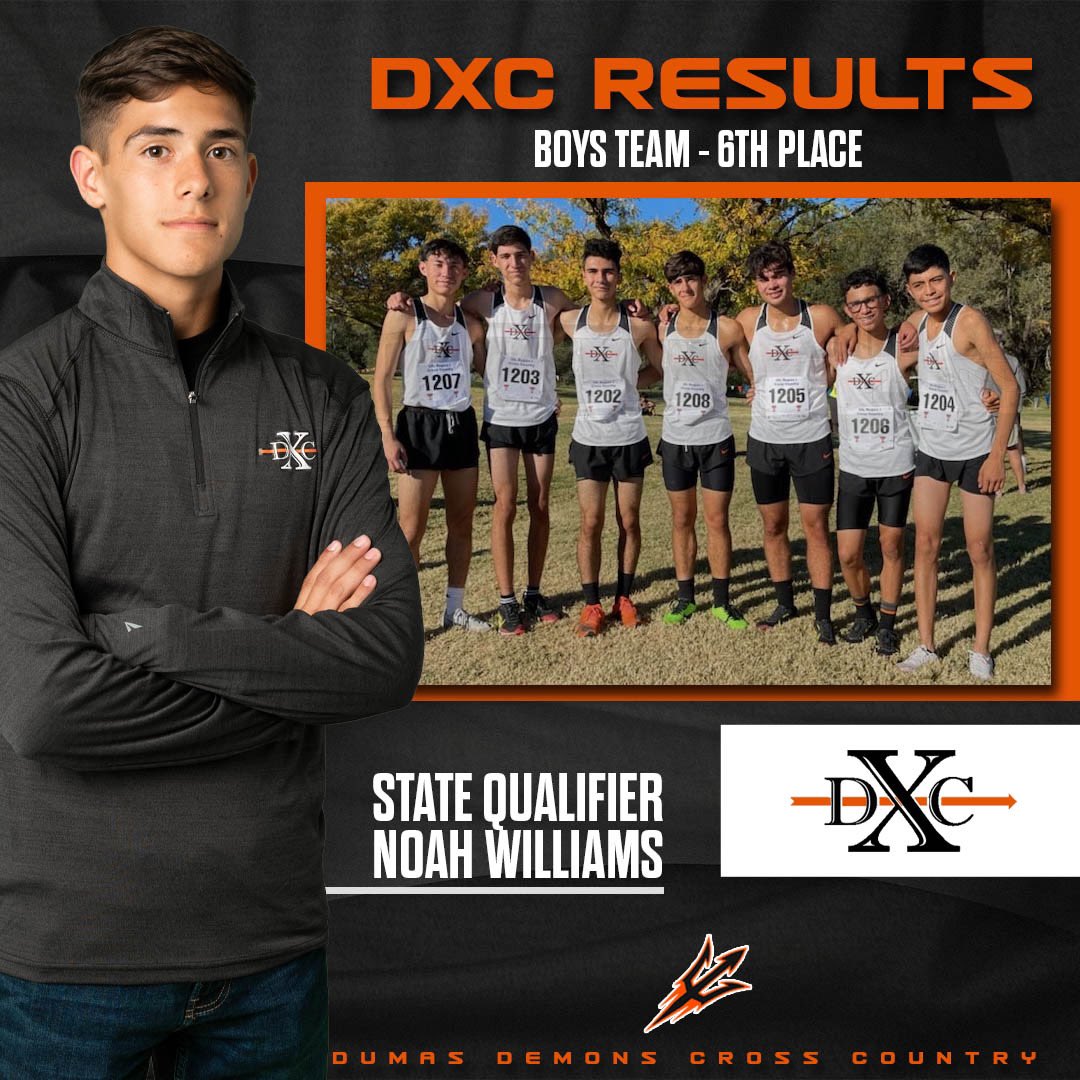 DISD_Athletics's tweet image. Our own Noah Williams is headed to STATE! We congratulate him and the DXC Demons on a successful season! #RoadToRoundRock #DXC #DumasXC @DHSCC1 #YouVSYou