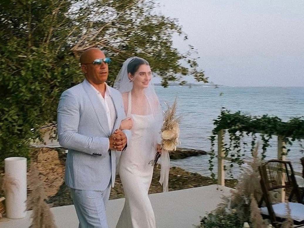 barstoolsports's tweet photo. Vin Diesel Walked Paul Walker's Daughter, Meadow, Down The Aisle At Her Wedding This Weekend Because Family Is Everything https://t.co/bLjmJtTu5o https://t.co/e6CvHzCkFQ