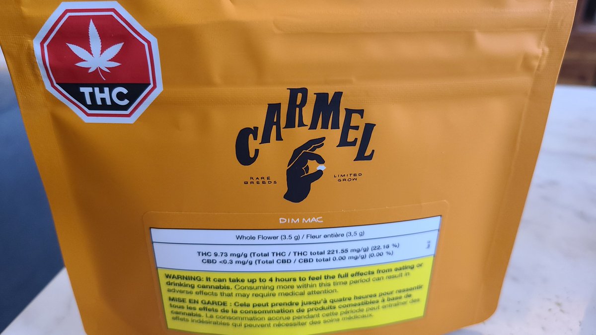 krau5e_alex's tweet photo. Ontario #CraftCannabis #DimMAC grown, cured, and packaged by @carmelcannabis, bred by @carmelcannabis.
To say I've been excited to try this one, is an understatement! Keep up the good work #Drew et al! https://t.co/MjvKs6gvus