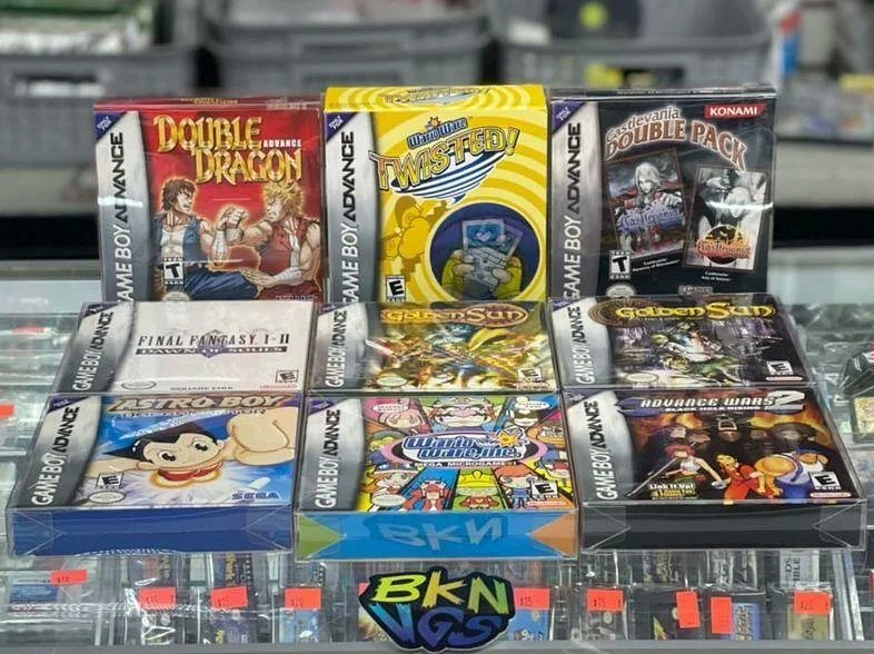 bklynvideogames's tweet photo. Todays trade-ins. Send us a DM if interested #gameboyadvancegames #completeinbox #gbagames #nintendo #cib #retroshop #brooklynvideogames #bvg https://t.co/IAPdEU7xZr