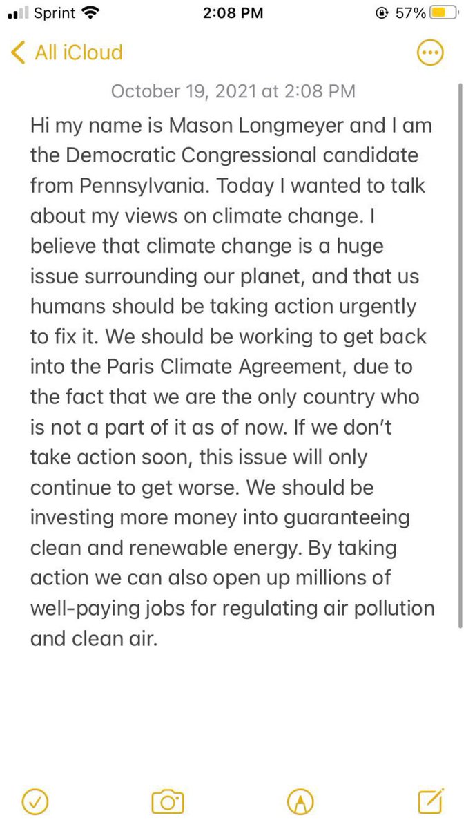 My views on climate change!