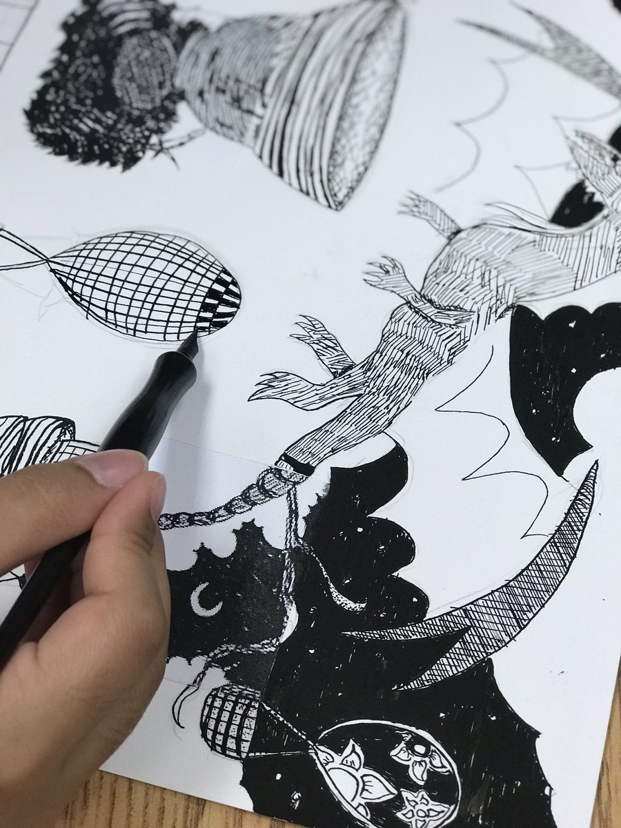 mpclc4's tweet photo. Ms Tornambe’s class is creating these amazing pieces for their pen and ink project ! @amapalla @LC4_TDSB https://t.co/ER1UZBLM4q