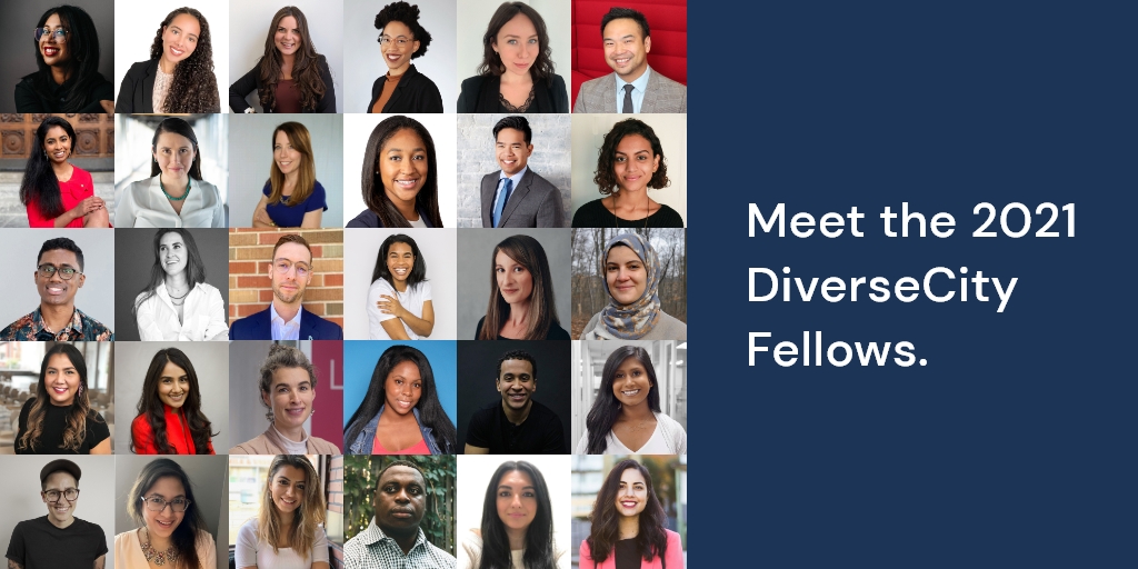 CivicActionCA's tweet photo. Meet our newest DiverseCity Fellows! Follow along as they continue to challenge the status quo and work to build better, more inclusive cities. 
https://t.co/skuzqB7FFL https://t.co/CoHbjaHuca
