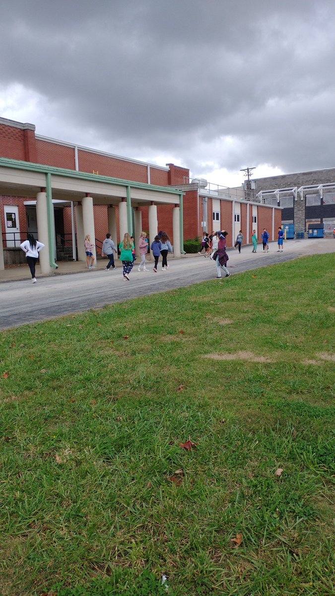 No playground, no problem. We play old school...red light, green light and lots of laughs.